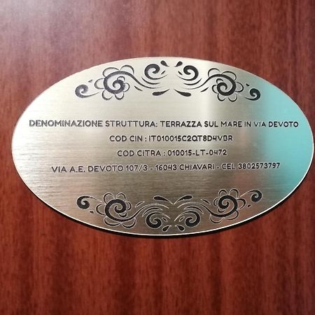 Apartament Terrazza Sul Mare In Via Devoto Chiavari Zewnętrze zdjęcie